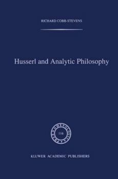 Hardcover Husserl and Analytic Philosophy Book