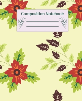 Paperback Composition Notebook: Wide Ruled Notebooks Paper - Composition Notebook (Diary, Journal) 7.5x9.25in 110 Pages Wide Ruled Notebooks Paper Book