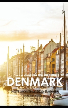 Paperback Denmark Note Monthly 2020 Planner 12 Month Calendar Book