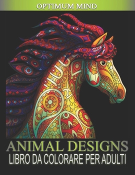 Paperback Animal Design Libro Da Colorare Per Adulti [Italian] Book