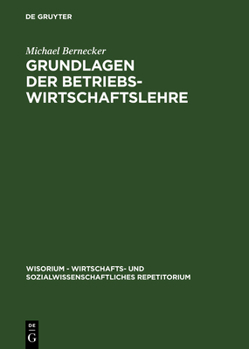 Hardcover Grundlagen der Betriebswirtschaftslehre [German] Book