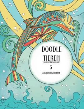 Paperback Doodle Tieren Malbuch f?r Erwachsene 3 [German] Book