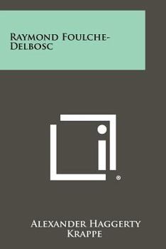 Paperback Raymond Foulche-Delbosc Book