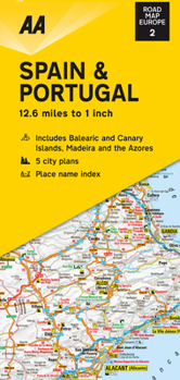 Road Map Spain & Portugal - Book  of the AA Road Map Europe