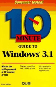 Paperback 10 Minute Guide to Windows 3.1 Book