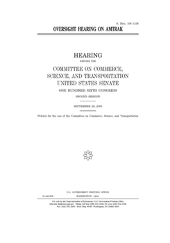 Paperback Oversight hearing on Amtrak Book