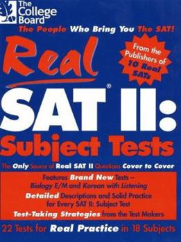 Paperback Real SAT II: Subject Tests Book