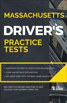 Paperback Massachusetts Driver's Practice Tests Book