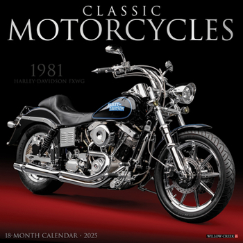 Calendar Classic Motorcycles 2025 12 X 12 Wall Calendar Book