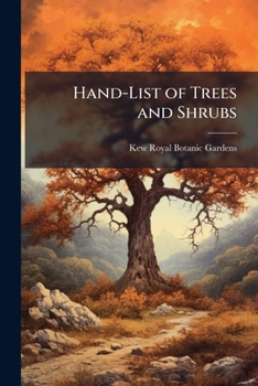 Paperback Hand-List of Trees and Shrubs Book