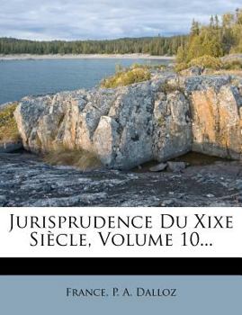 Paperback Jurisprudence Du Xixe Siecle, Volume 10... [French] Book