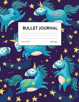 Bullet Journal: Simple Unicorn Dot Grid Notebook - Dotted Note Pad for Kids, Girls, Teens, Tweens, Women - Gifts for Birthday and Christmas | Creative Art 00541