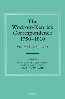 Hardcover The Wodrow-Kenrick Correspondence 1750-1810, Volume I Book