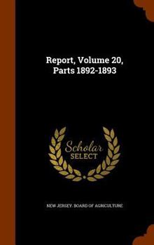 Hardcover Report, Volume 20, Parts 1892-1893 Book