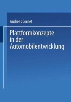Paperback Plattformkonzepte in Der Automobilentwicklung [German] Book