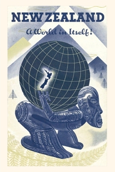 Paperback Vintage Journal New Zealand Travel Poster Book