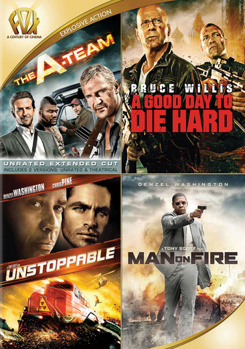 DVD A-Team / A Good Day to Die Hard / Unstoppable / Man on Fire Book
