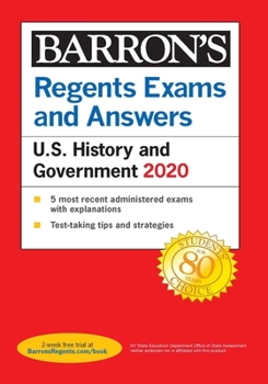 Paperback Regents Exams and Answers: U.S. History and Government 2020 Book