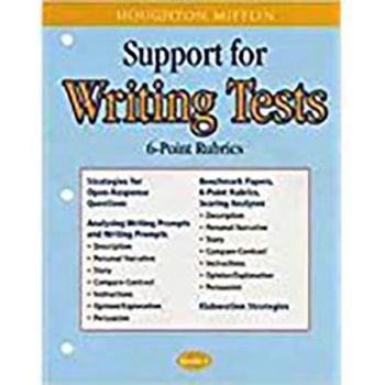Paperback Houghton Mifflin English: Support for Writing Test 6 PT Level 5 Book