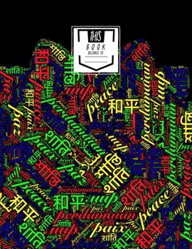 Notebook: Peace Primary- College Ruled, Lined, Large Notebook