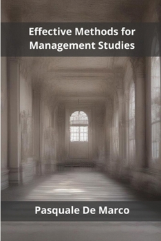 Paperback Effective Methods for Management Studies Book