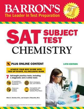 Paperback SAT Subject Test: Chemistry with Online Tests Book