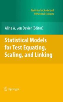 Statistical Models for Test Equating, Scaling, and Linking - Book  of the Statistics for Social and Behavioral Sciences