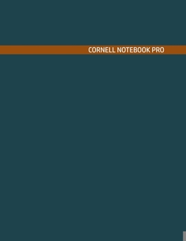 Paperback Cornell Notebook Pro: Large Note Taking System For School And University. College Ruled Pretty Light Notes. Forest Rust Gold Cover - Trendy Book