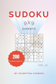 Paperback Sudoku: 200 Rompecabezas Experto 9x9 vol. 12 [Spanish] Book