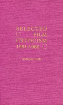 Paperback Selected Film Criticism: 1931-1940 Book