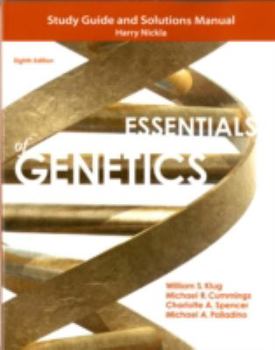 Paperback Essentials of Genetics: Study Guide and Solutions Manual Book