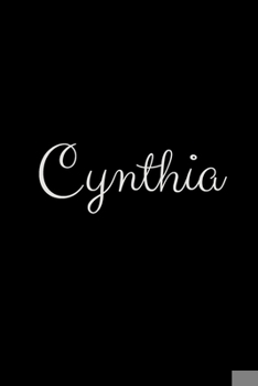 Paperback Cynthia: notebook with the name on the cover, elegant, discreet, official notebook for notes Book