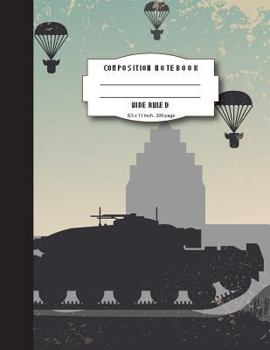 Wide Ruled Composition Notebook : Line Writing Notebook for Kids Boys Teens School