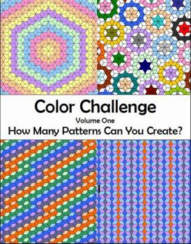 Paperback Color Challenge Volume 1: How many patterns can you create? Book
