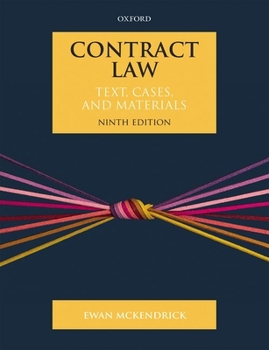 Paperback Contract Law: Text, Cases, and Materials Book