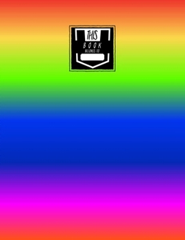 Sheet Music Notebook: Rainbow Stripes - Blank Sheet Music, Large Notebook