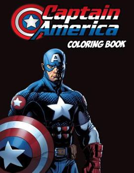 Paperback Captain America Coloring Book: Coloring Book for Kids and Adults, Activity Book, Great Starter Book for Children Book