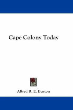 Paperback Cape Colony Today Book