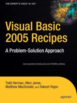 Paperback Visual Basic 2005 Recipes: A Problem-Solution Approach Book