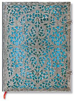 Maya Blue Journal: Lined Ultra (Silver Filigree Collection)