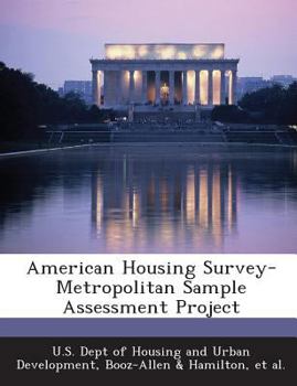 Paperback American Housing Survey-Metropolitan Sample Assessment Project Book