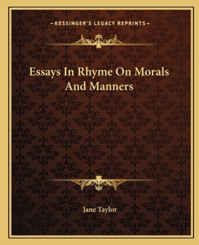 Paperback Essays In Rhyme On Morals And Manners Book