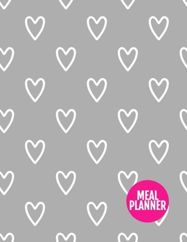 Meal Planner: Simple 52 Weeks Pages for Tracking and Planning your Meals, Grocery Shopping List, Food Planner Prep Book | Large 8.5 x 11 Inch | 110 Pages  - Design Element BT 098822