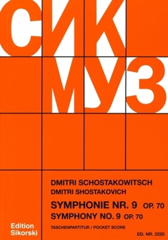 Paperback Shostakovich: Symphony No. 9, Op. 70 in E-Flat Major Orchestra Study Score Book