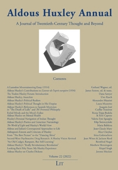 Paperback Aldous Huxley Annual: Volume 22 (2022) Book