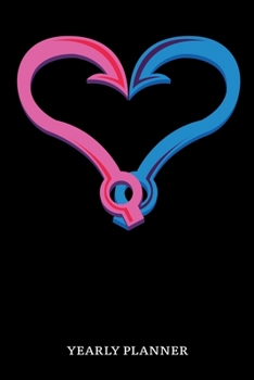 Yearly Planner: Heart Fishing Fish Anglin Fisherman Two Years Planner 2020 2021 Daily Weekly Monthly Academic Planner & Organizer To Do's And Goals Calendar Class Shedule For Student