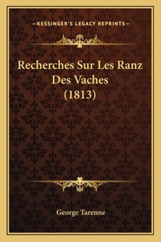 Paperback Recherches Sur Les Ranz Des Vaches (1813) [French] Book