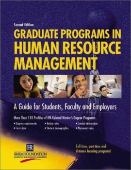 Paperback Graduate Programs in Human Resource Management: A Guide for Students, Faculty and Employers Book