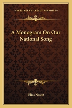 Paperback A Monogram On Our National Song Book