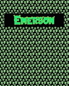 Paperback 120 Page Handwriting Practice Book with Green Alien Cover Emerson: Primary Grades Handwriting Book